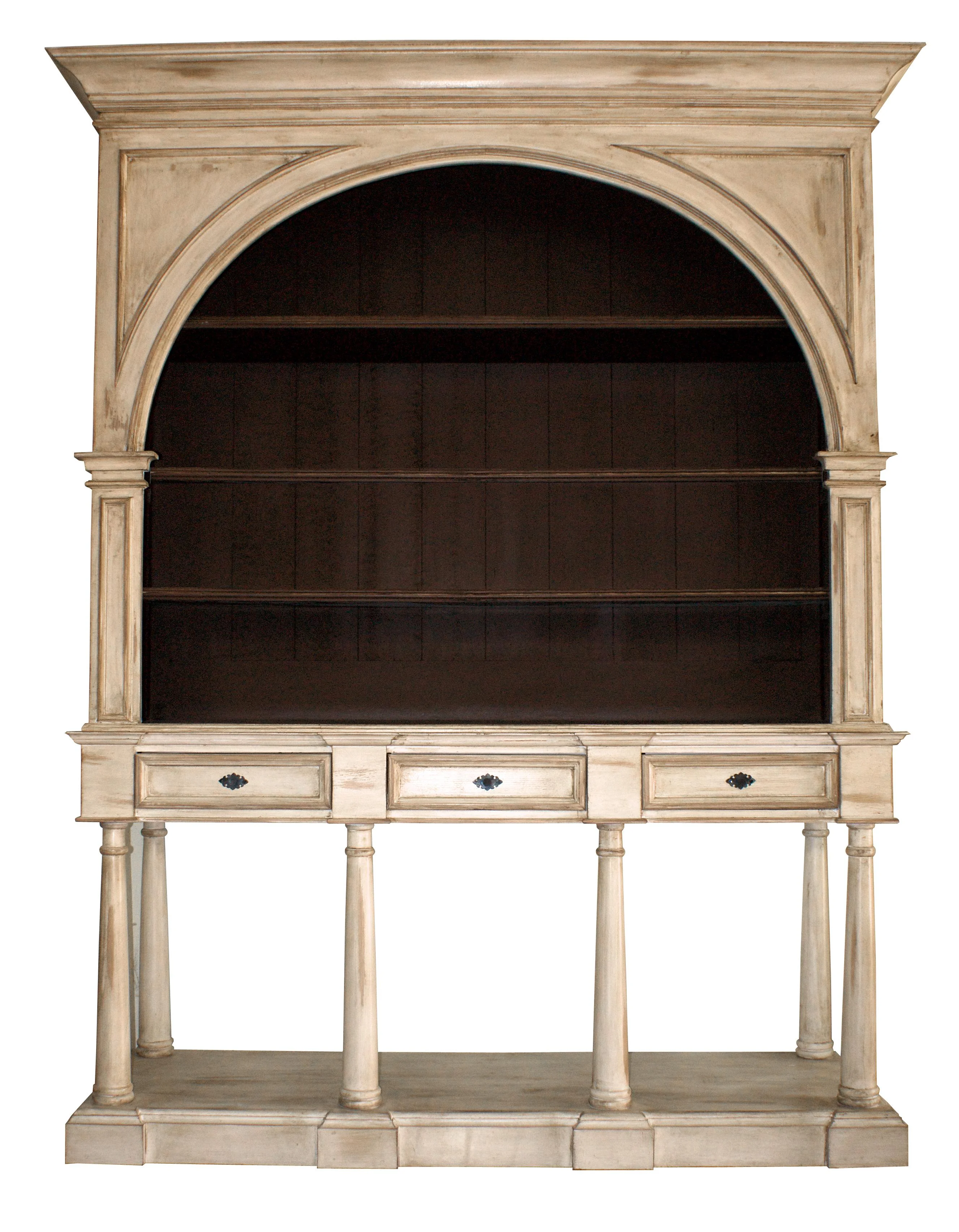 Furniture Source International Biltmore White FSIJQBKS1003 Arched